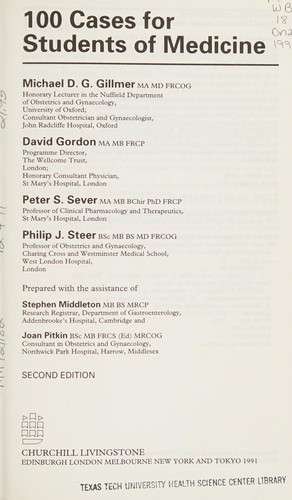 100 cases for students of medicine