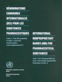 International Nonproprietary Names (INN) for Pharmaceutical Substances