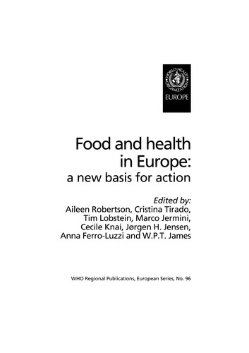 Food and health in Europe