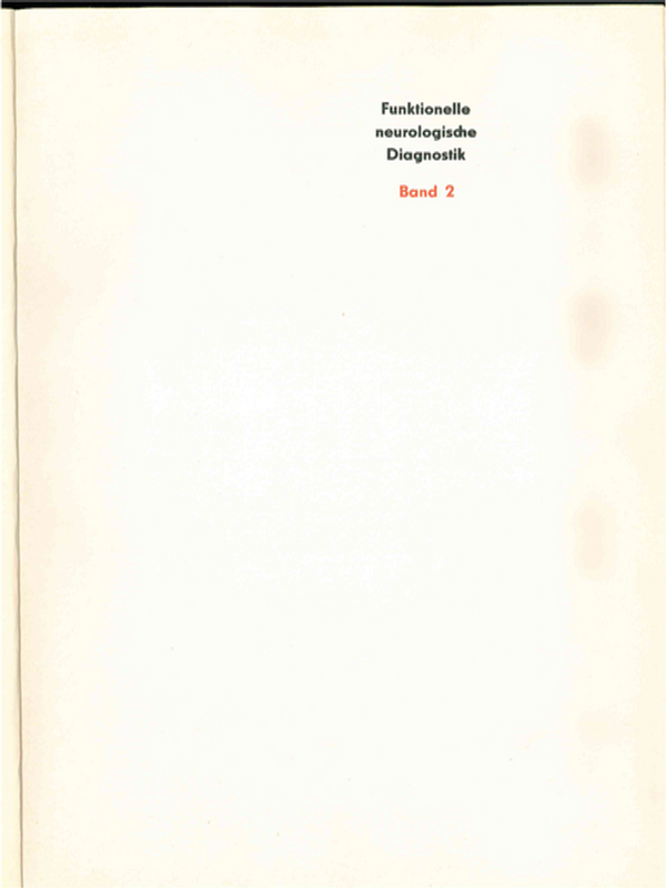 Funktionelle neurologische Diagnostik