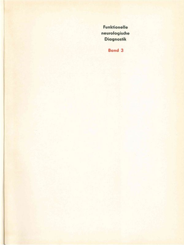 Funktionelle neurologische Diagnostik