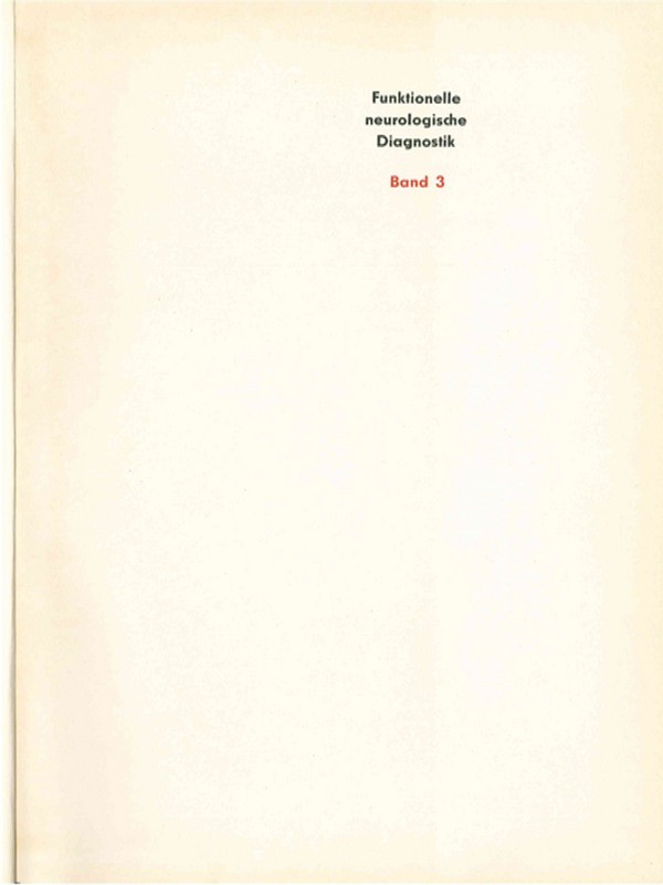 Funktionelle neurologische Diagnostik