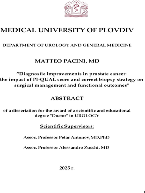 Diagnostic improvements in prostate cancer: the impact of PI-QUAL score and correct biopsy strategy on surgical management and functional outcomes