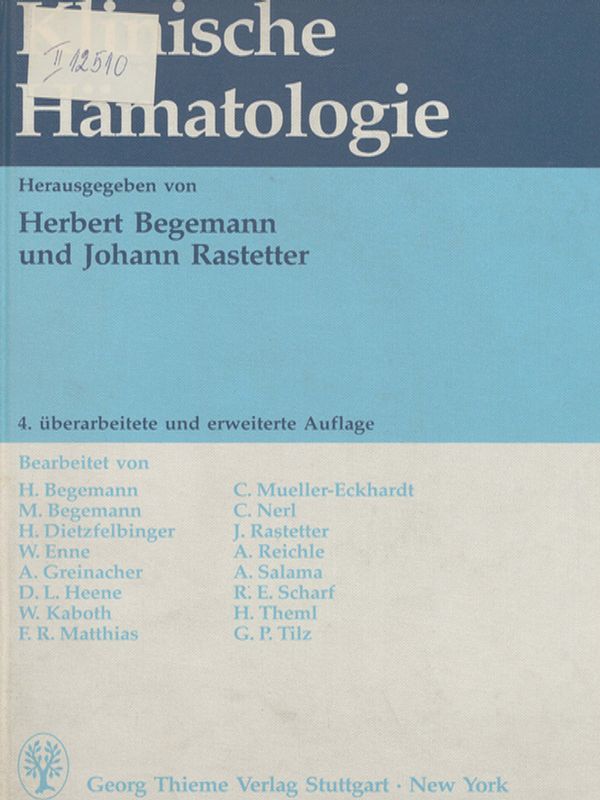 Klinische Hematologie