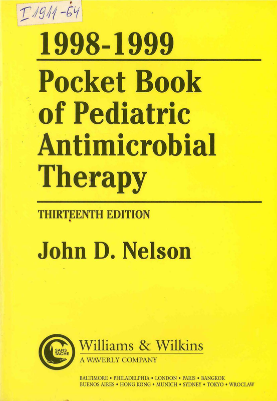 Pocket book of pediatric antimicrobial therapy 1998-1999