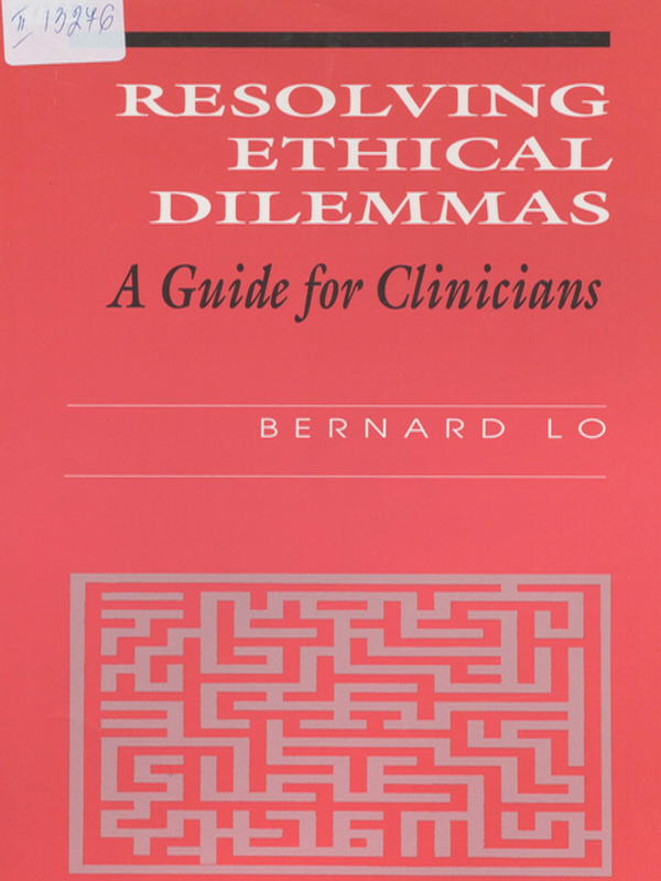 Resolving ethical dilemmas
