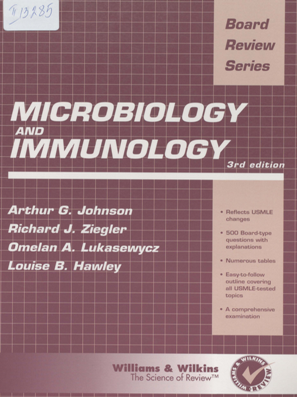 Microbiology and immunology