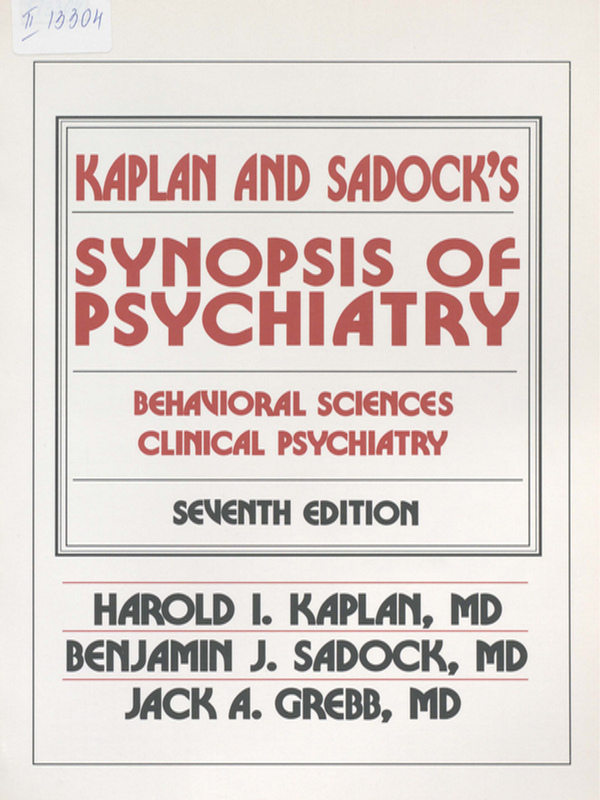 Kaplan and Sadock's synopsis of psychiatry