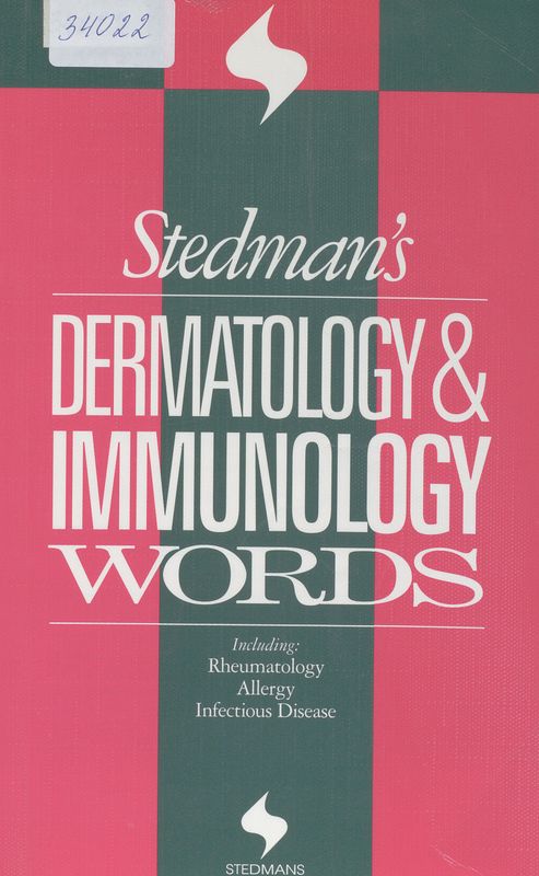 Stedman`s dermatology & immunology words