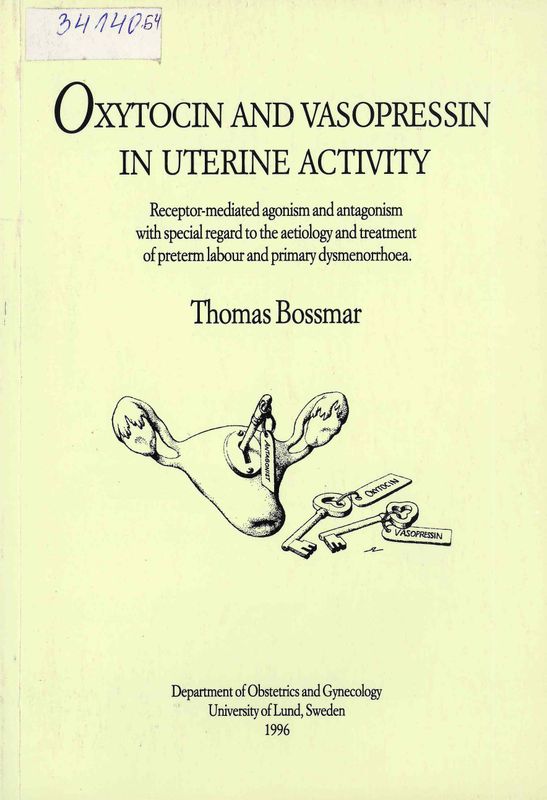 Oxytocin and vasopressin in uterine activity