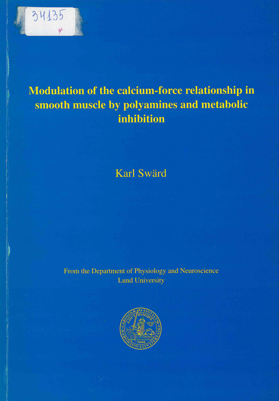 Modulation of the calcium-force relationship in smooth muscle by polyamines and metabolic inhibition