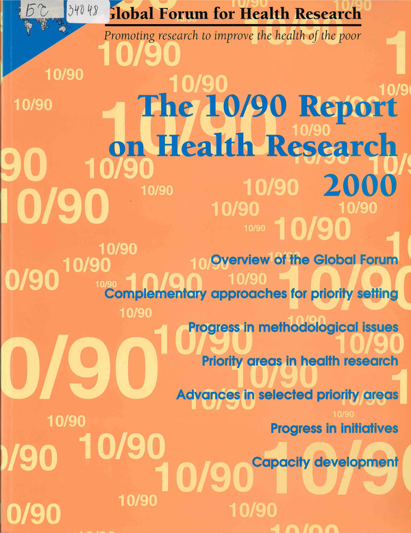 The 10/90 Report on Health Research 2000