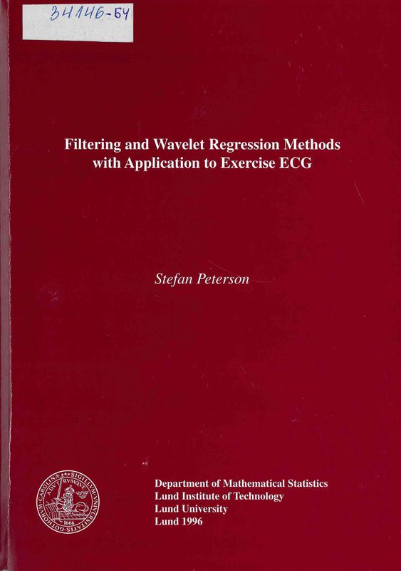 Filtering and wavelet regression methods with application to exercise ECG