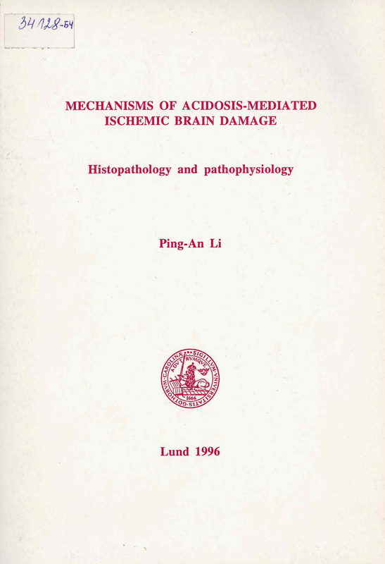 Mechanisms of acidosis-mediated ischemic brain  damage