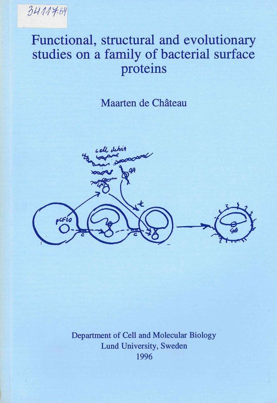 Functional, structural and evolutionary studies on a family of bacterial surface proteins
