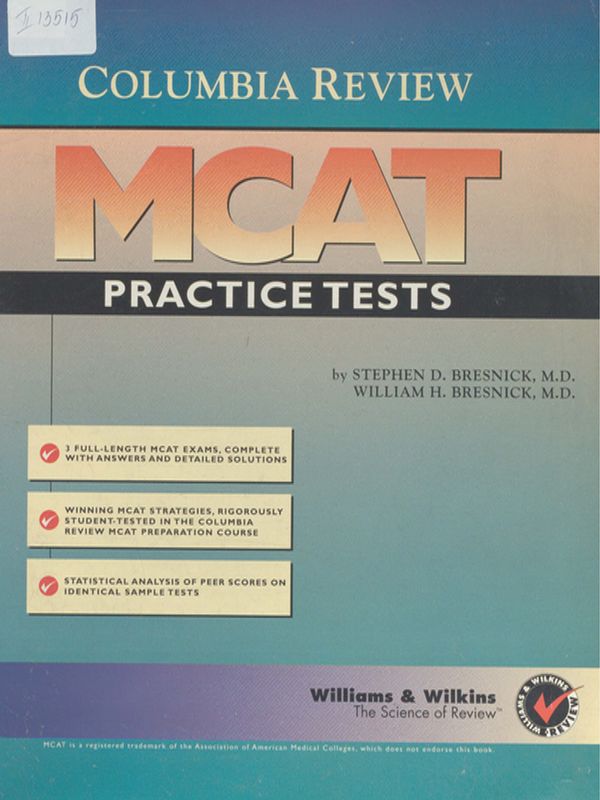 Columbia review MCAT practice tests