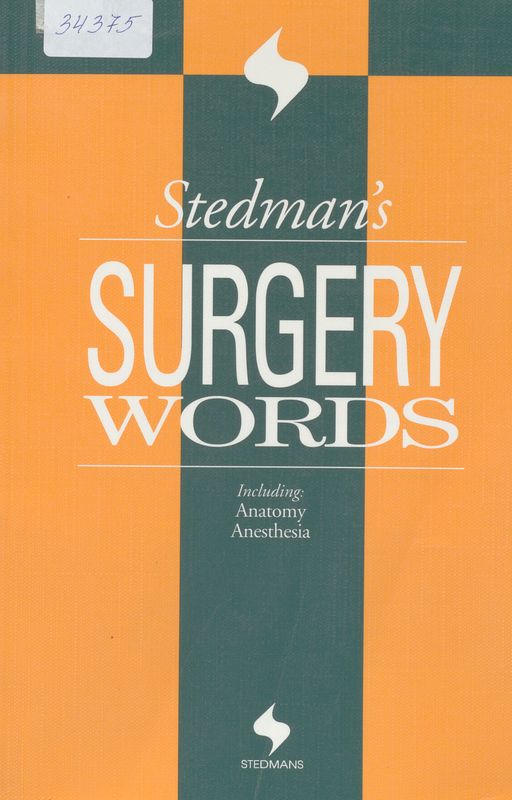 Stedman`s surgery words
