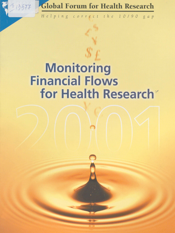 Monitoring financial flows for health research