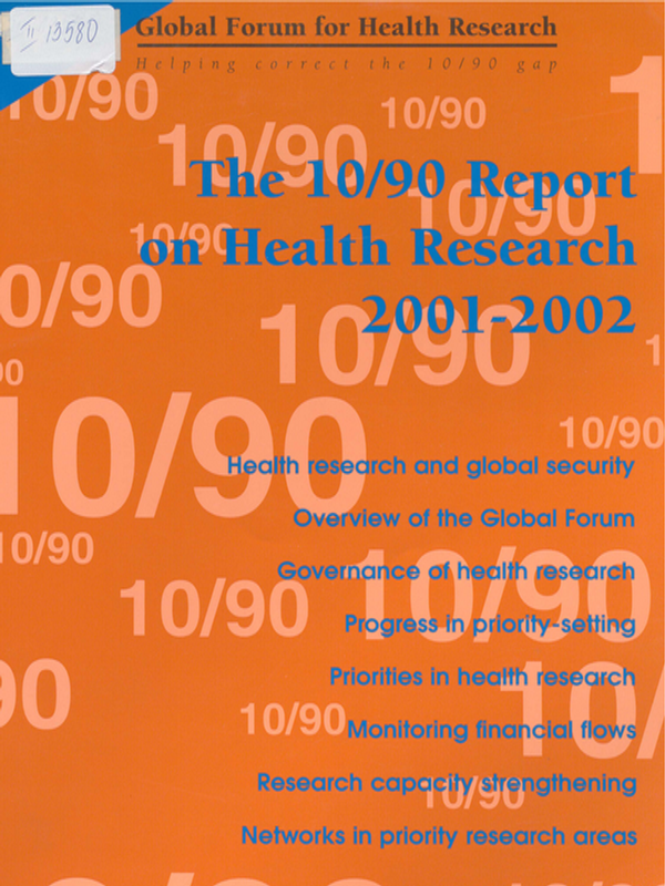 The 10/90 report on health research, 2001-2002