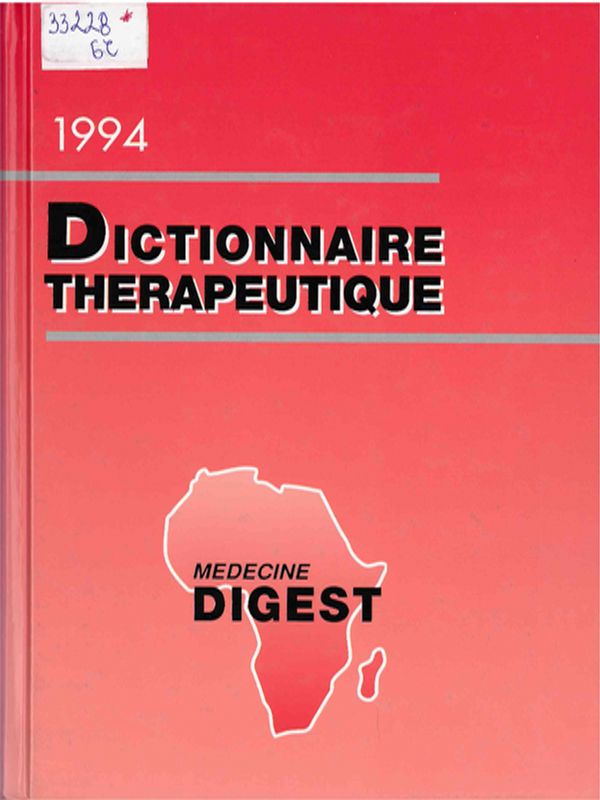 Dictionnaire Therapeutique 1994