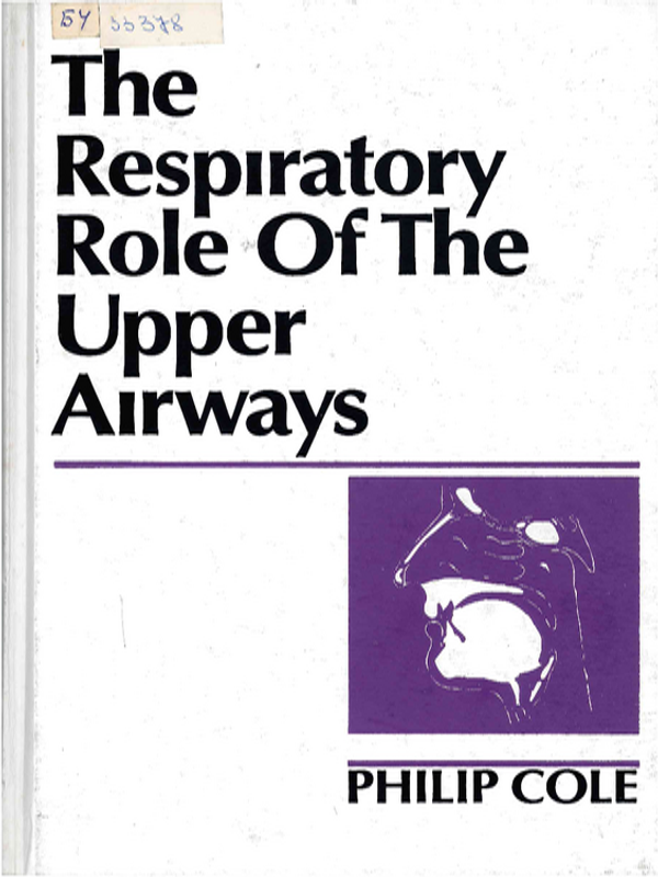 The Respiratory Role of the Upper Airways