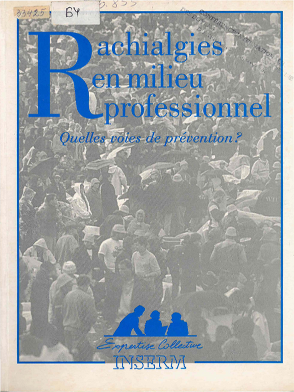 Rachialgies en milieu professionnel