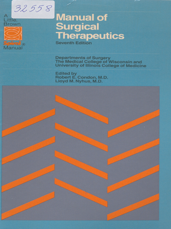 Manual of surgical therapeutics