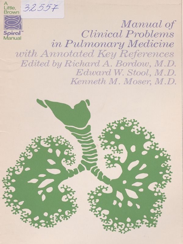 Manual of clinical problems in pulmonary medicine