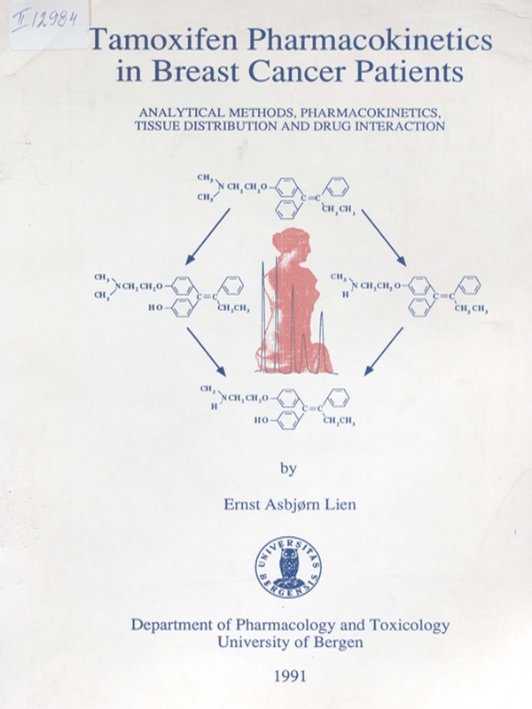 Tamoxifen Pharmacokinetics in Breast Cancer Patients