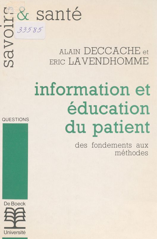 Information et education du patient