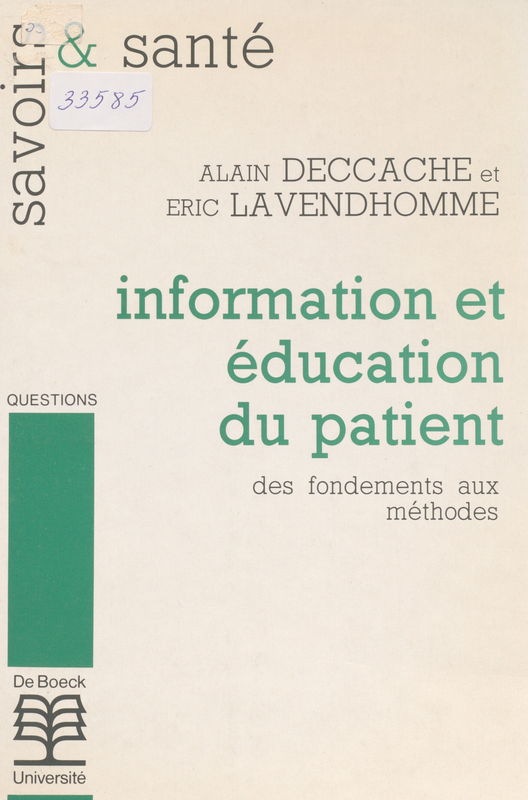 Information et education du patient