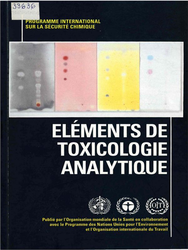 Elements de toxicologie analytique