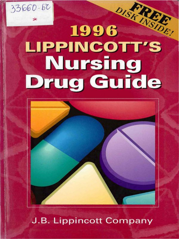 1996 Lippincott's nursing drug guide