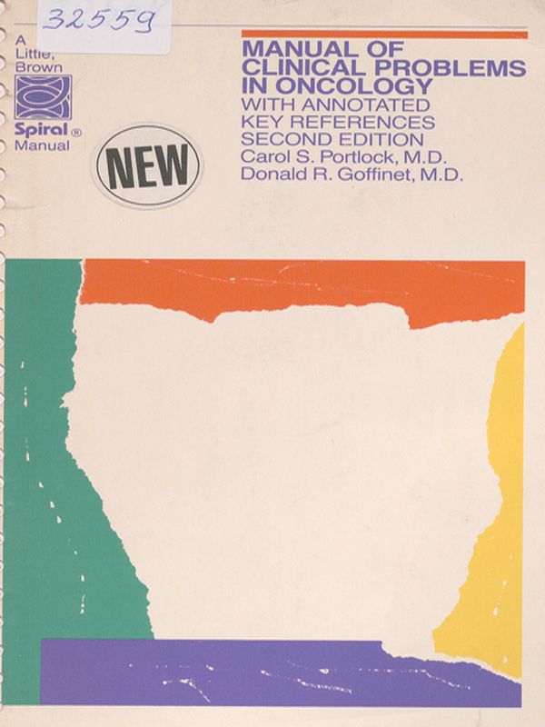 Manual of clinical problems in oncology