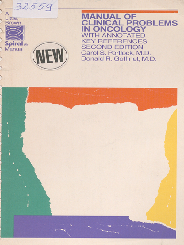 Manual of clinical problems in oncology