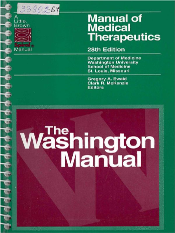 Manual of Medical Therapeutics