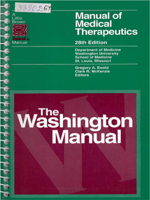 Manual of Medical Therapeutics