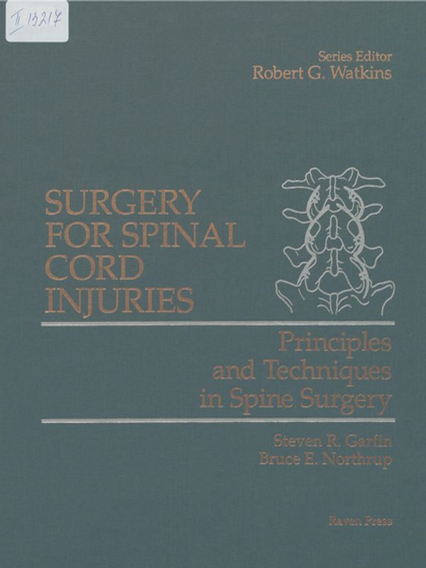 Surgery for spinal cord injuries