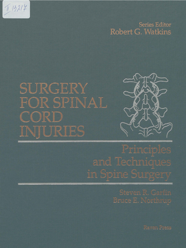 Surgery for spinal cord injuries