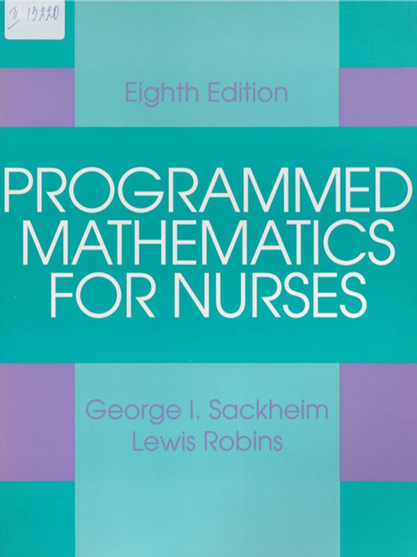 Programmed Mathematics for Nurses