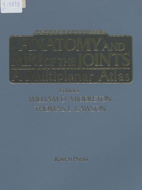 Anatomy and MRI of the Joints