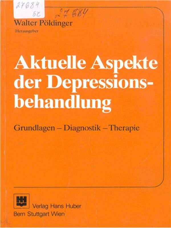 Aktuelle Aspekte der Depressionsbehandlung