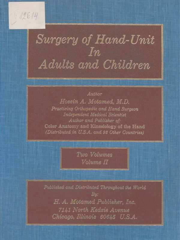 Surgery of Hand-Unit in Adults and Children