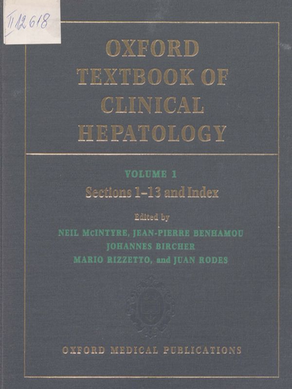 Oxford textbook of clinical hepatology