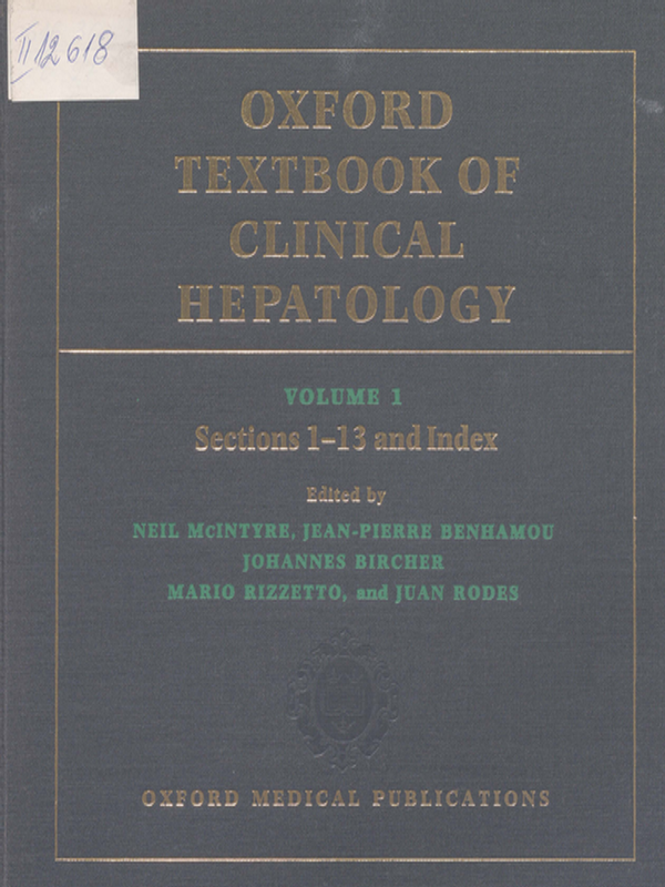 Oxford textbook of clinical hepatology