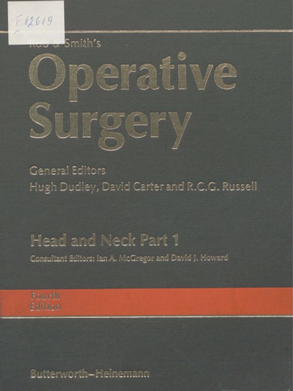 Rob & Smith`s Operative surgery : Head and neck