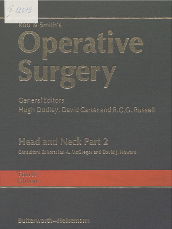 Rob & Smith`s Operative surgery : Head and neck