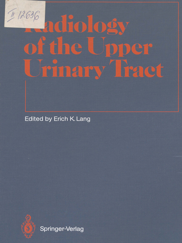 Radiology of the upper urinary tract
