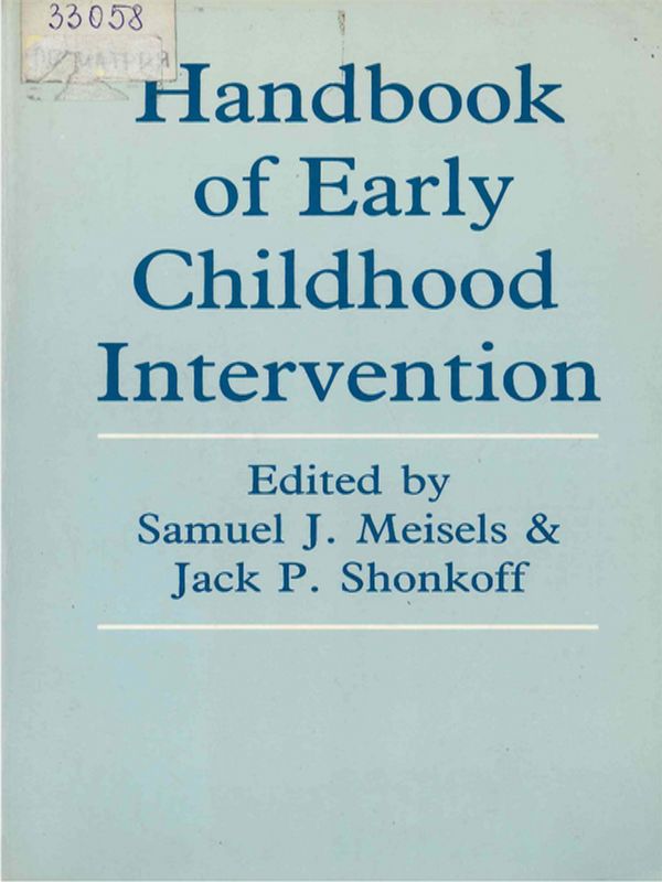 Handbook of Early Childhood Intervention