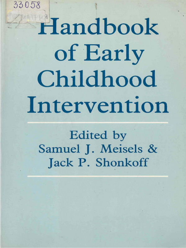 Handbook of Early Childhood Intervention